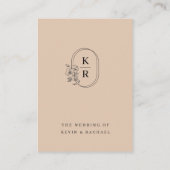 Rustieke bruiloft Details Behuizing Kaart (Achterkant)