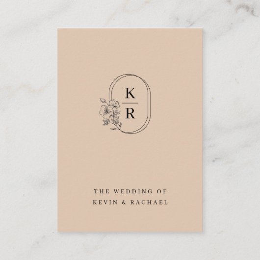 Rustieke bruiloft Details Behuizing Kaart (Achterkant)