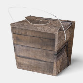 Rustieke bruiloft een dag weg repetitie diner fees bedankdoosjes (Achterkant)