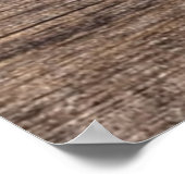 Rustieke bruiloft een dag weg repetitie diner poster (Hoek)