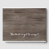 Rustieke bruiloft gastenboek Custom Boho gastenboe (Achterkant)