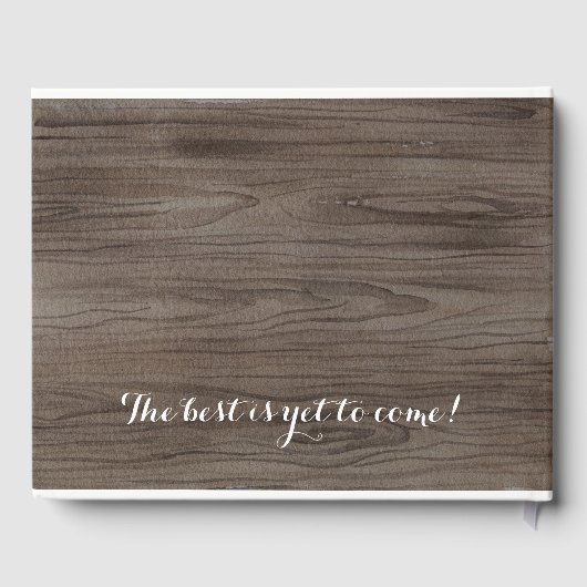 Rustieke bruiloft gastenboek Custom Boho gastenboe (Achterkant)