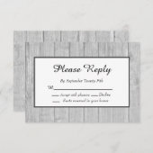 Rustieke bruiloft grijs hout (Voorkant / Achterkant)