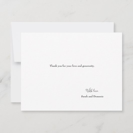 Rustieke bruiloft horizontale foto collage dank u kaart (Achterkant)