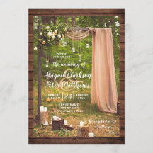 Rustieke bruiloft hout perzik mason pot kaarsen