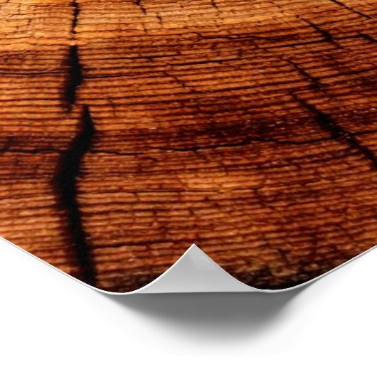 Rustieke Bruiloft Hout Welkom op onze bruiloft Poster (Hoek)