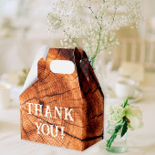 Rustieke Bruiloft Houten Boomplak Custom Bedankdoosjes