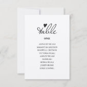 Rustieke Bruiloft Individuele Tafels Zitschema Kaart (Voorkant)