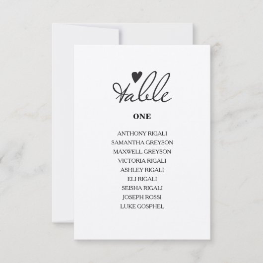Rustieke Bruiloft Individuele Tafels Zitschema Kaart (Voorkant)