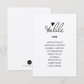 Rustieke Bruiloft Individuele Tafels Zitschema Kaart (Voorkant / Achterkant)