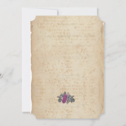 Rustieke bruiloft Kaart uitnodiging (Achterkant)