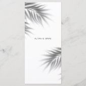 Rustieke bruiloft kalligrafie Laten we eten diner Menu (Achterkant)