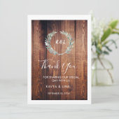 Rustieke bruiloft Kavya & Lina op 30 september Kaart (Staand voorkant)