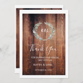 Rustieke bruiloft Kavya & Lina op 30 september Kaart (Voorkant / Achterkant)