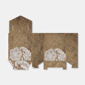 rustieke bruiloft land burlap kant bruiloft bedankdoosjes (Uitgevouwen)