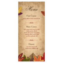 Rustieke Bruiloft Menu Rack Kaart | Herfst thema