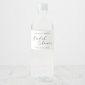 Rustieke bruiloft met wilde bloemen en bij voor de waterfles etiket (Voorkant)
