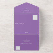 Rustieke bruiloft met zonnebloemen all in one uitnodiging (Buitenkant)