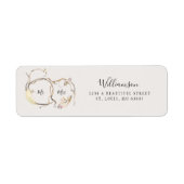 Rustieke bruiloft Mr en Mrs Etiket (Voorkant)