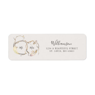 Rustieke bruiloft Mr en Mrs Etiket
