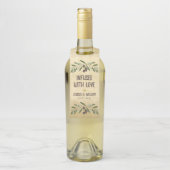 Rustieke bruiloft Olijfolie gunsten doordrenkt met Flessenhanger (Op fles)