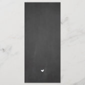 Rustieke bruiloft plaats instelling dank u kaart (Achterkant)