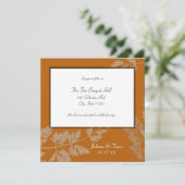 Rustieke bruiloft receptie Kaart (Staand voorkant)