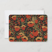 Rustieke Bruiloft Receptie Tijdlijn Behuizing Kaar Bedankkaart (Achterkant)