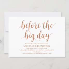 Rustieke bruiloft repetitie diner, koper thema kaart