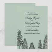 Rustieke bruiloft repetitie Diner Uitnodigen - Pin Kaart (Voorkant / Achterkant)