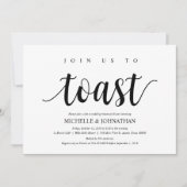 Rustieke bruiloft repetitie diner, zwart en wit kaart (Voorkant)