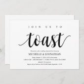 Rustieke bruiloft repetitie diner, zwart en wit kaart (Voorkant / Achterkant)