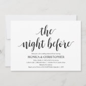 Rustieke bruiloft repetitie Dinner Invitation Kaar Kaart (Voorkant)