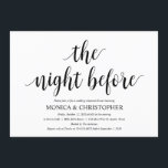 Rustieke bruiloft repetitie Dinner Invitation Kaar Kaart<br><div class="desc">Plannen van een repetitie diner viering met de bruid en bruidegom de nacht voor de bruiloft? Nodig gasten uit met deze rustieke kalligrafie ontwerp thema repetitie diner bruiloft uitnodiging Kaart. Voeg je brunchgegevens toe in bijpassend zwart lettertype / belettering. #TeeshaDerrick</div>