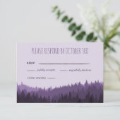 Rustieke bruiloft RSVP in de bergen (Staand voorkant)