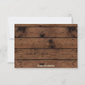 Rustieke Bruiloft RSVP-kaart, RSVP-kaart, Rustiek RSVP Kaartje (Achterkant)