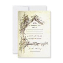 Rustieke bruiloft RSVP Kaarten