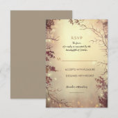 Rustieke bruiloft RSVP kaarten Kaartje (Voorkant / Achterkant)