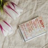 Rustieke bruiloft RSVP natuurlijke ontwerp