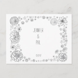  rustieke bruiloft Save the Date Aankondigingskaart