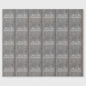 rustieke bruiloft schuur hout land bruiloft gunst cadeaupapier (Vlak)