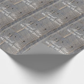 rustieke bruiloft schuur hout land bruiloft gunst cadeaupapier (Hoek)