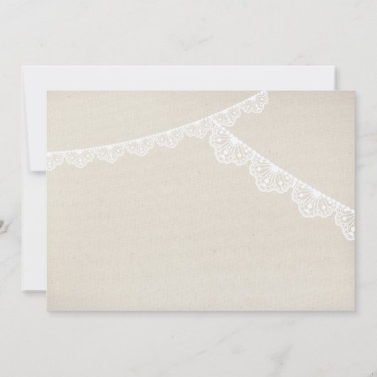 RUSTIEKE BRUILOFT UITNODIGEN schattige metselaar p Kaart (Achterkant)