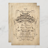 rustieke bruiloft uitnodiging (Voorkant / Achterkant)