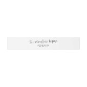 Rustieke bruiloft uitnodiging buik band uitnodigingen wikkel (Vlak)