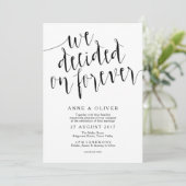 Rustieke bruiloft uitnodiging | We besloten voor a (Staand voorkant)