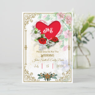 Rustieke bruiloft uitnodigingen met Rsvp Qr Code