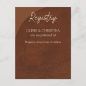 Rustieke bruiloft uitnodigingen, register Kaart, b Informatiekaartje (Voorkant)