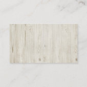 Rustieke bruiloft website Antler Boho licht hout Informatiekaartje (Achterkant)