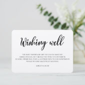 Rustieke bruiloft wensen goed. Modern kraftinzetst Informatiekaartje (Staand voorkant)